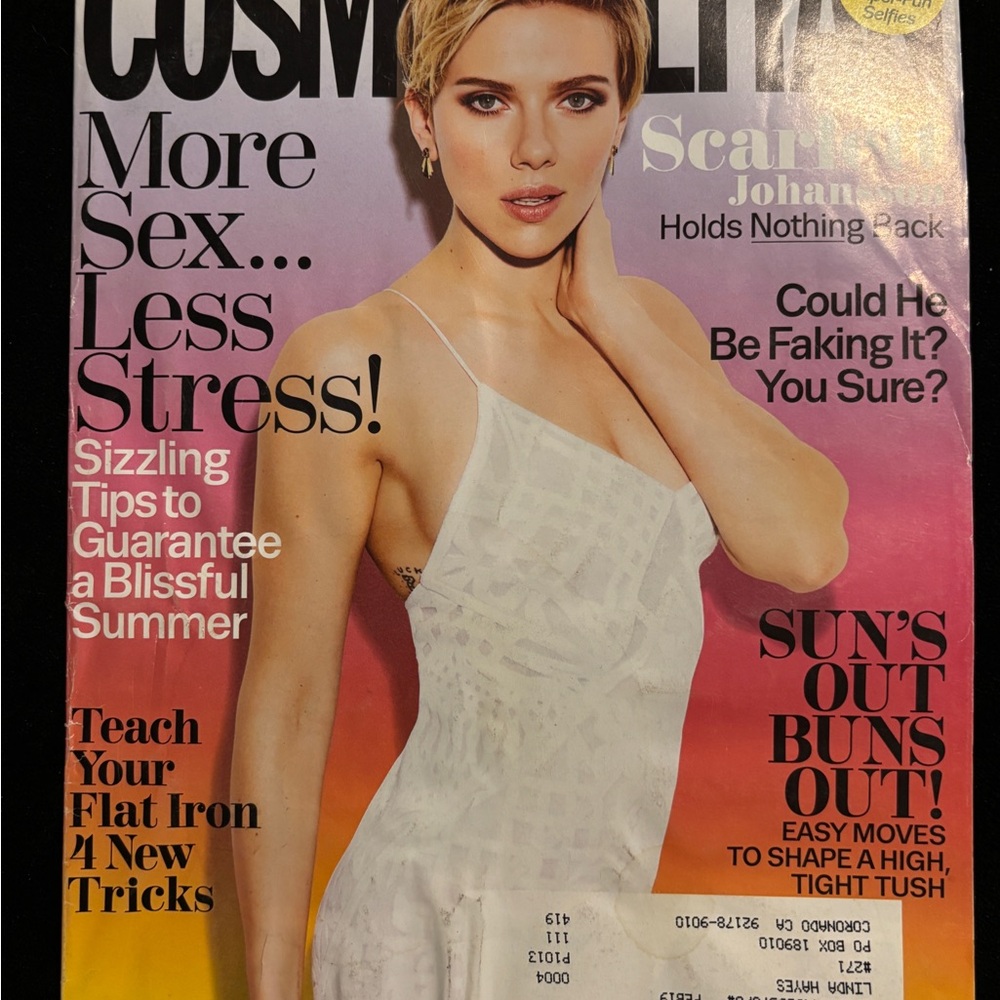 Cosmopolitan Magazine Scarlett Johansson
